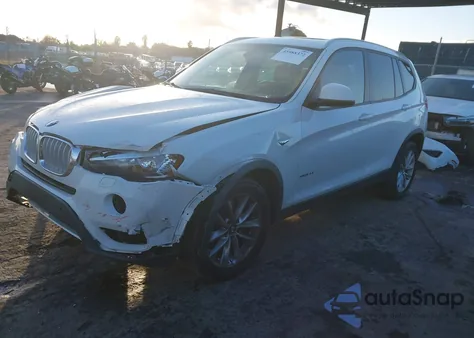 2017 BMW X3 xDrive28I z USA, uszkodzony, nr VIN 5UXWX9C51H0T01730